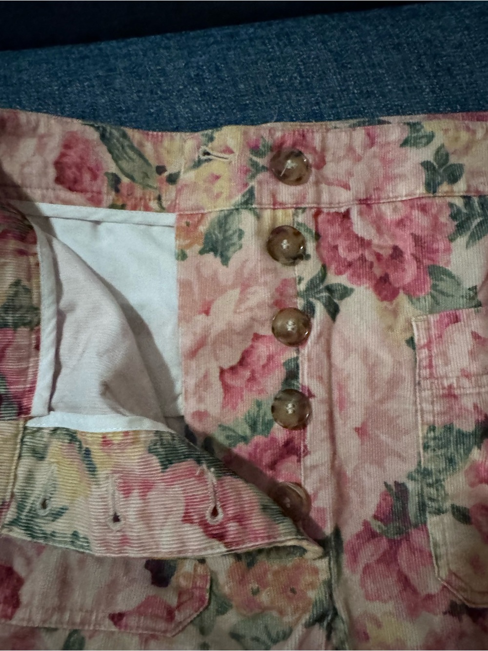 Sezane Pink Floral Straight-Leg Cotton Trousers - Picture 5 of 7